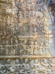 Ta Prohm, a mysterious temple of the Khmer civilization, located on the territory of Angkor in Cambodia