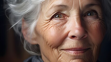 Lächelnde ältere Frau