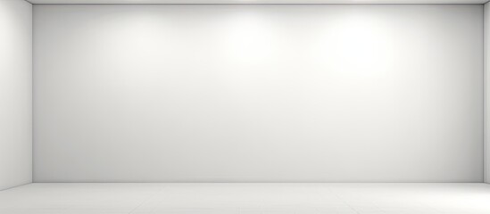 Blank studio backdrop with clear white light Copy space image Place for adding text or design