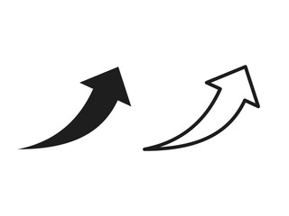 Simple arrow icon Directional symbols