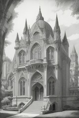 Illustration of Gothic architecture 