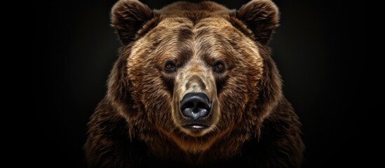 Bear with brown fur Copy space image Place for adding text or design