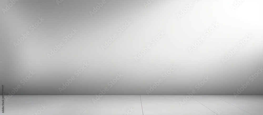 Poster abstract studio background with a gradient of grey and white copy space image place for adding text 