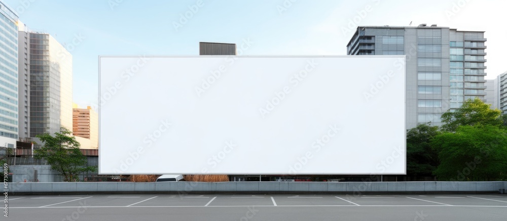 Poster billboard in city center copy space image place for adding text or design