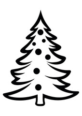 Obraz premium christmas tree vector illustration,eps,christmas tree,print ready,editable,clip art,