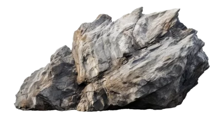 Rolgordijnen Heavy rock stone cut out © Yeti Studio