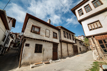 Beypazari District of Ankara, Turkey. Traditional Houses in Beypazari Town.