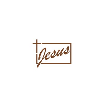 Church Jesus sign icon isolated on white background
