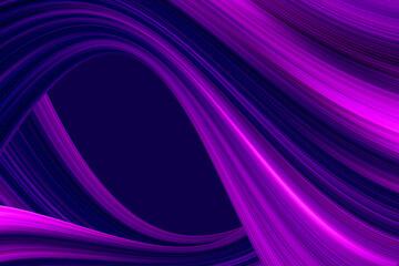 Abstrakter Hintergrund mit Wellenstreifen. Bunte Farbmischung in dunkel lila, pink und blau. - obrazy, fototapety, plakaty