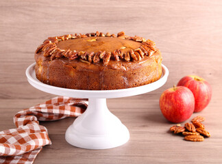 Spiced apple cider cake