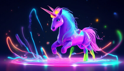 A colorful unicorn illustration