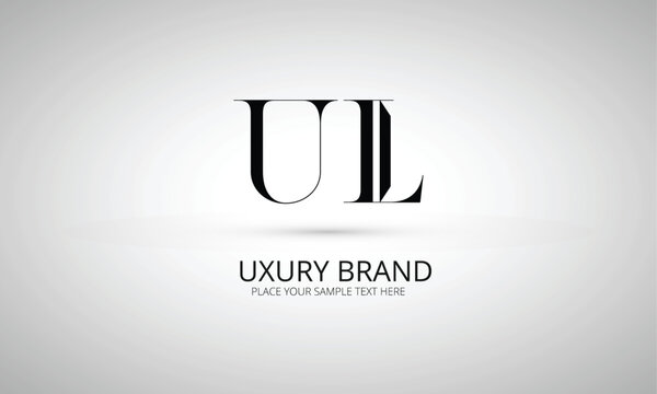 UL U ul initial logo | initial based abstract modern minimal creative logo, vector template image. luxury logotype logo, real estate homie logo. typography logo. initials logo