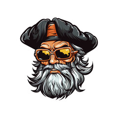 Pirate Mascot Logo Illustration