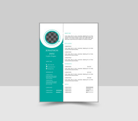 Creative and Professional CV Design Template.