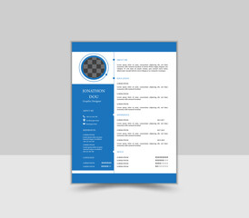 Creative and Professional CV Design Template.