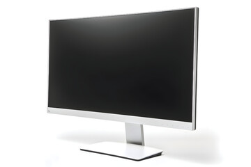 Highly rendering of a computer monitor isolated on white background with clipping path