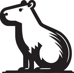Capybara logo for graphic design, capybara designs for prints and commercial publications, vectorized capybara