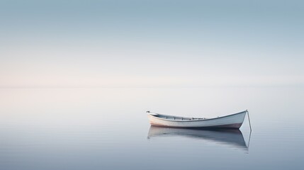  a white boat floating on top of a body of water next to a boat on top of a body of water.