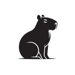Capybara logo for graphic design, capybara designs for prints and commercial publications, vectorized capybara © Gino Tuesta