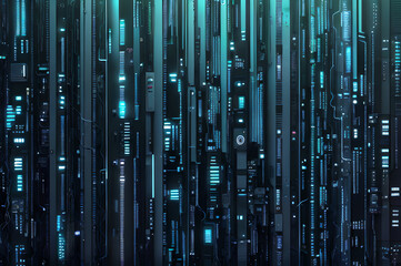  cyberpunk background, futuristic on technology design, data flow, Generative AI