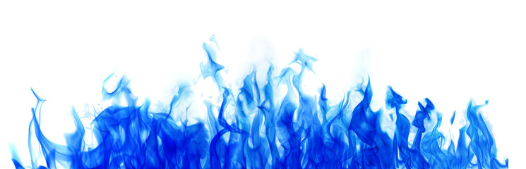 fire hot single long blue stripe on white