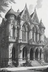 Illustration of Gothic architecture