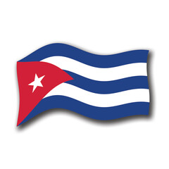 Bandiera Cuba - obrazy, fototapety, plakaty