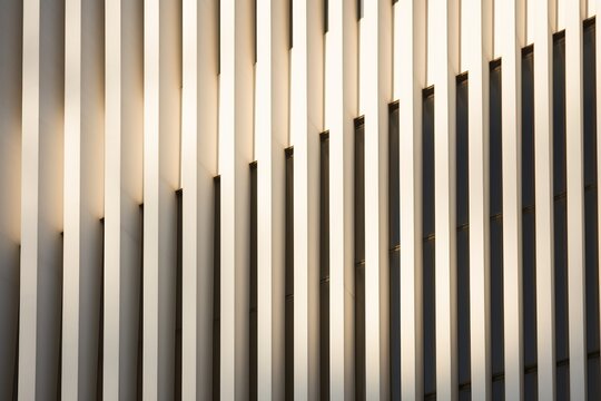 Architectural detail of a modern building, emphasizing vertical lines