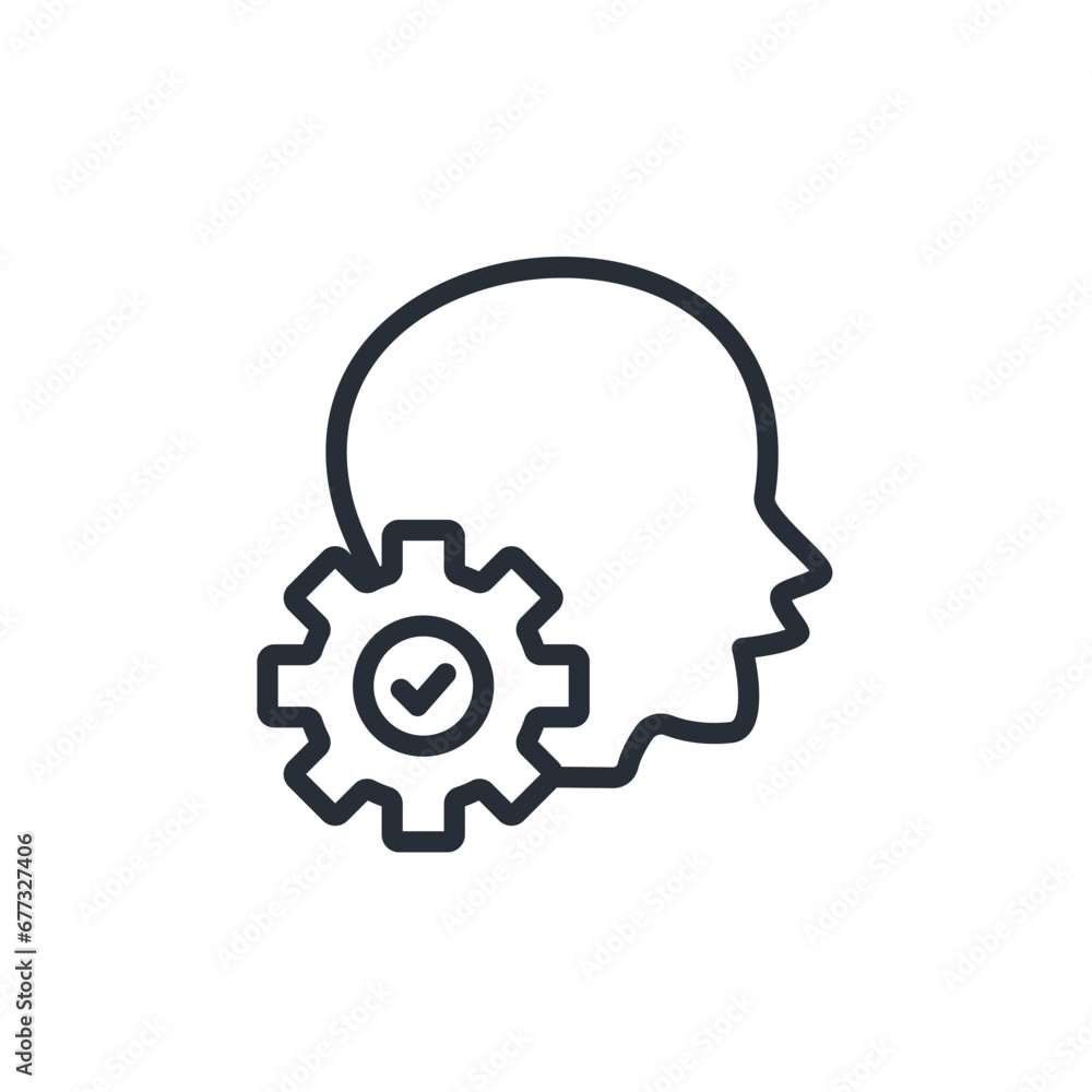 Poster interpretation icon. vector.editable stroke.linear style sign for use web design,logo.symbol illustr