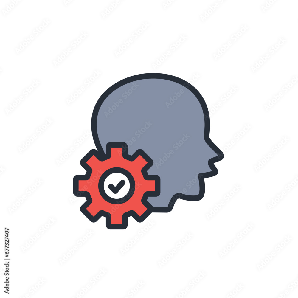 Poster interpretation icon. vector.editable stroke.linear style sign for use web design,logo.symbol illustr