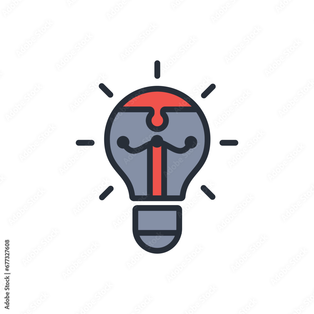 Fototapete problem solving icon. vector.editable stroke.linear style sign for use web design,logo.symbol illust