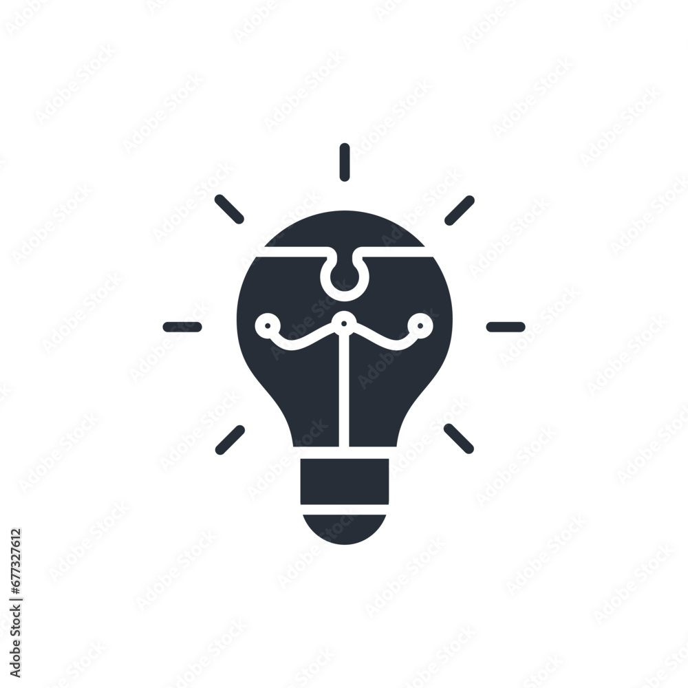 Fototapete problem solving icon. vector.editable stroke.linear style sign for use web design,logo.symbol illust