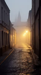 Deurstickers street at night © Oleksandr