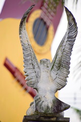 statue of an angel with wings
