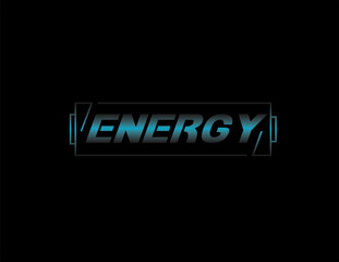 above energy in the form of a battery on a black background