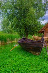 Obraz premium boat on the lake