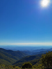 sunset in the mountains
