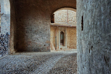 Fototapeta premium Castell'Arquato,Piacenza,Italy.