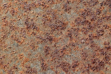 Old rusty sheet of metal close-up shot