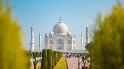 Taj Mahal - Agra India - obrazy, fototapety, plakaty