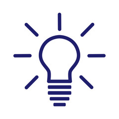 Lamp light vector icon illustration.