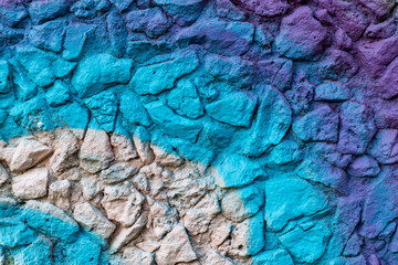 Purple blue, White Stones, Background, Texture, Graffiti Wall,