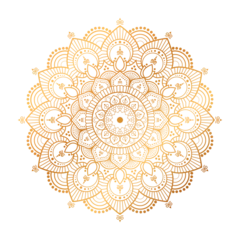 Gordijnen Mandala PNG Ornamental Geometric luxury mandala pattern design  © GFXhouse