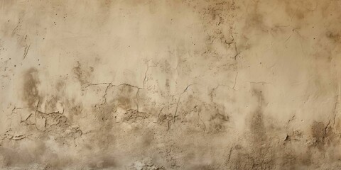 Close Up of a plaster Wall in beige Colors. Antique Background