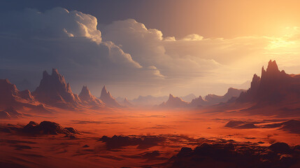 Naklejka premium Desert illustration