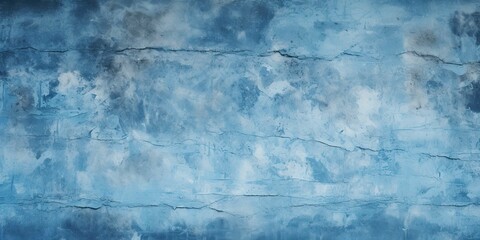 Retro grunge background with blue concrete wall texture