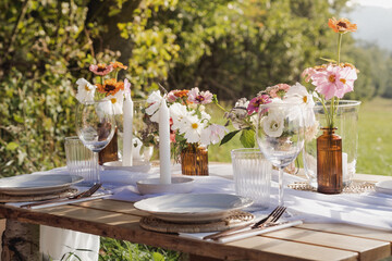 wedding table set