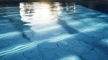 Obraz premium surface of blue swimming pool,background of water in swimming pool