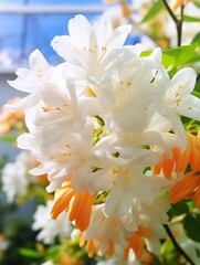 white jasmine flower