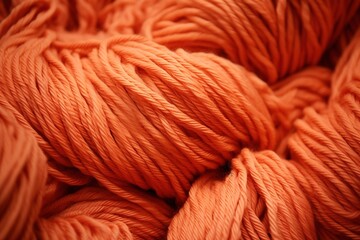 Close-up of knitted wool fibers